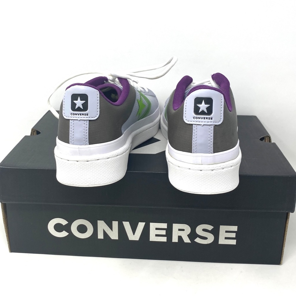 💖MEGA SALE💖Converse Pro Leather OX   Gravel Bold Wasabi Canvas Women  170758C - Picture 5 of 10